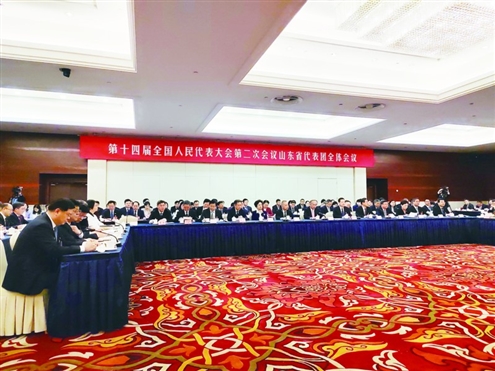 3月6日下午,山东代表团在北京职工之家举行媒体开放日活动
